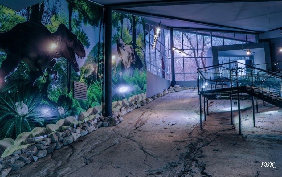 Dinosaurierspuren im Sataplia-Reservat in Westgeorgien